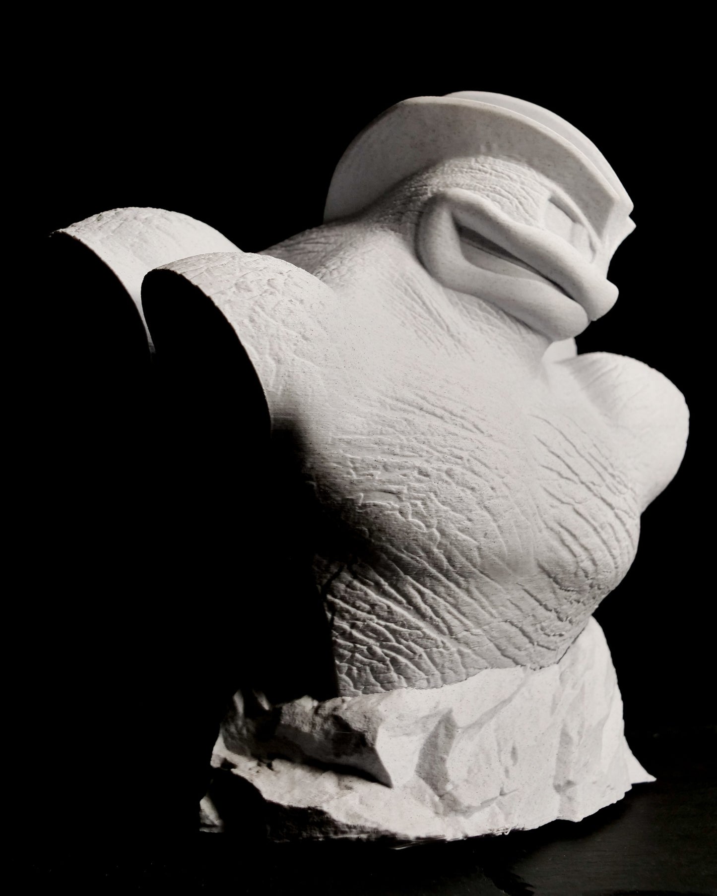 Machamp Marble Bust: Signature Necklace Display