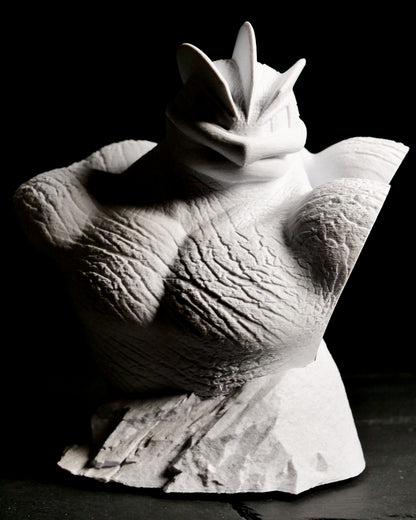Machamp Marble Bust: Signature Necklace Display