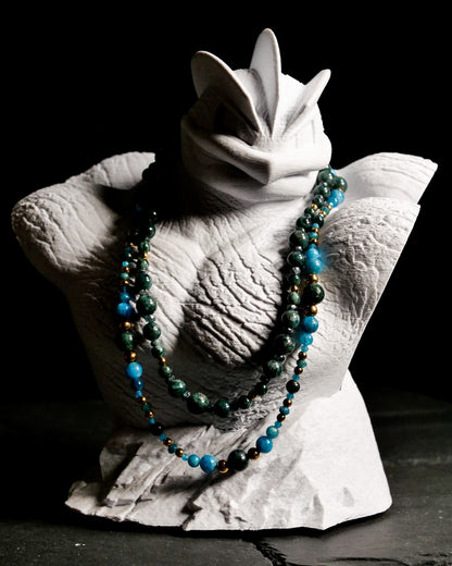 Machamp Marble Bust: Signature Necklace Display