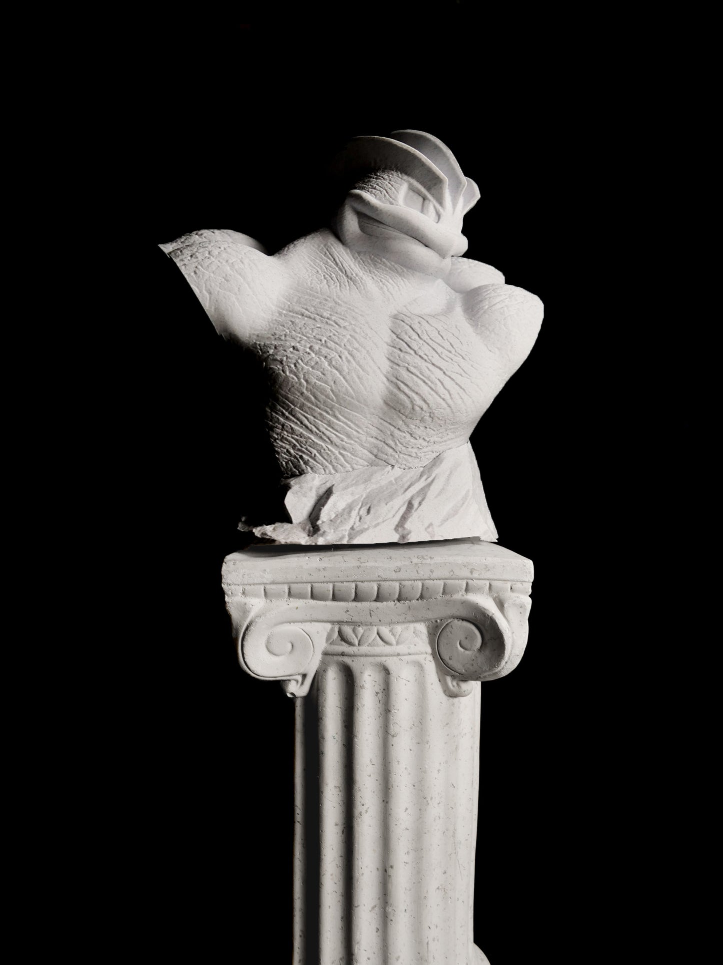 Machamp Marble Bust: Signature Necklace Display