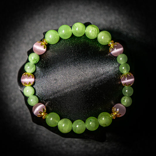 Meganium Inspired Calcite Bracelet
