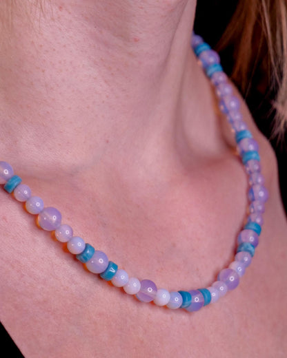 Mew Necklace | Opalite and Larimar