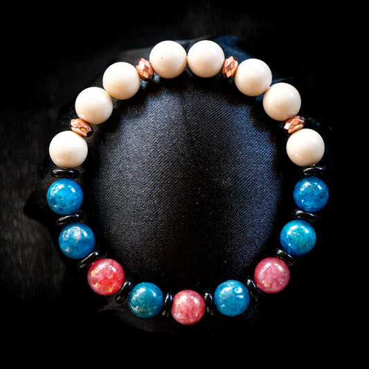 Milotic-Inspired Gemstone Bracelet