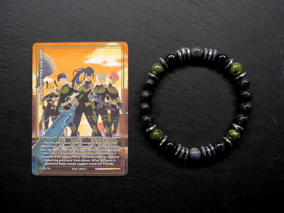 JAKDF Third Division Bracelet | Onyx & Moss Agate
