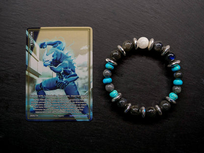 Kaiju No. 8 Gemstone Bracelet | Black Labradorite & Imperial Jasper