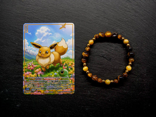 Eevee Bracelet | Tigers Eye & Hematite