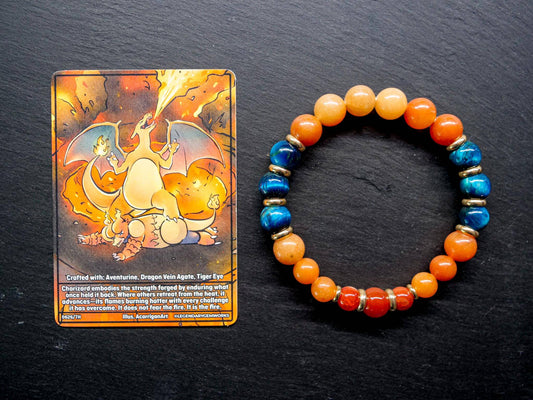 Charizard Bracelet | Aventurine & Tigers Eye