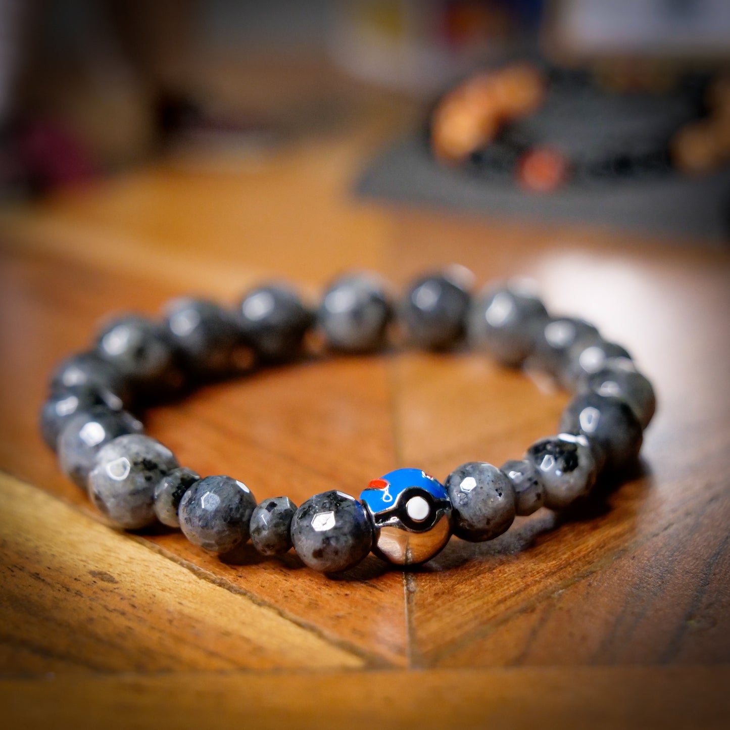 Onix-Inspired Larvikite Bracelet