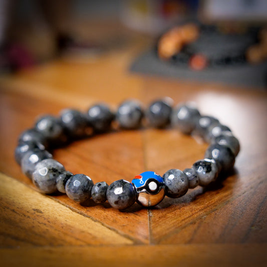 Onix-Inspired Larvikite Bracelet