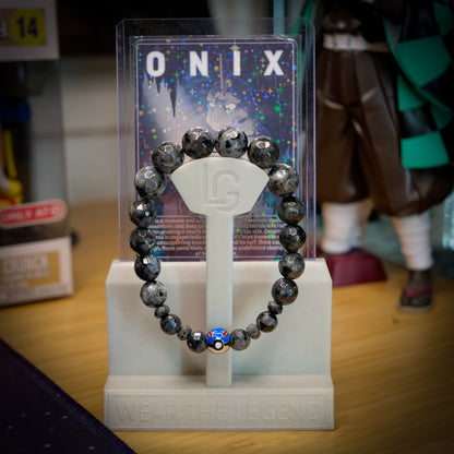 Onix-Inspired Larvikite Bracelet