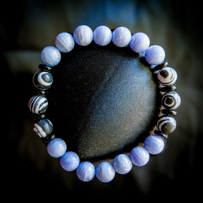 Poliwhirl-Inspired Gemstone Bracelet