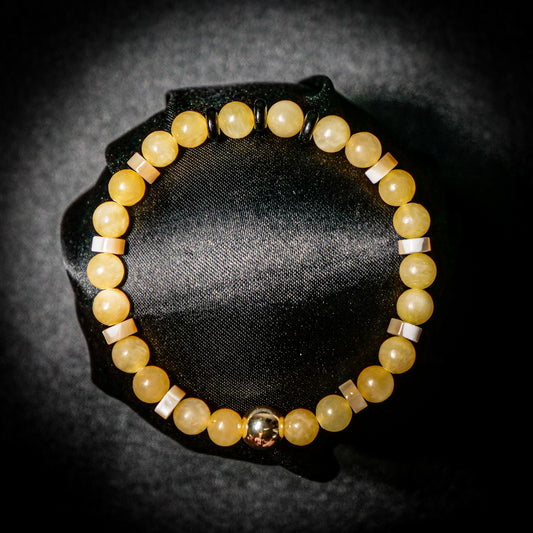 Psyduck Inspired Gemstone Bracelet