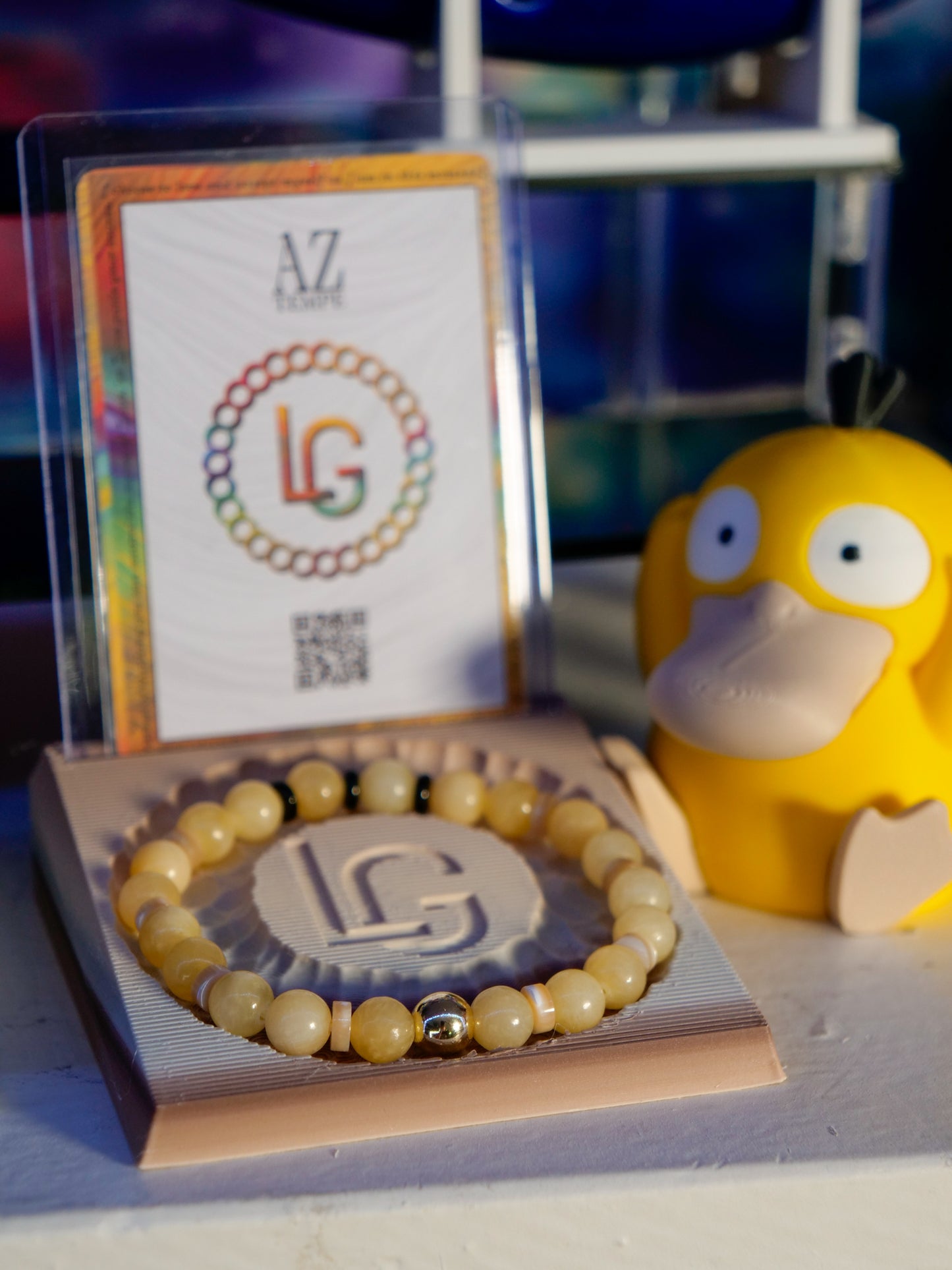 054 | Psyduck Inspired Bracelet & Card