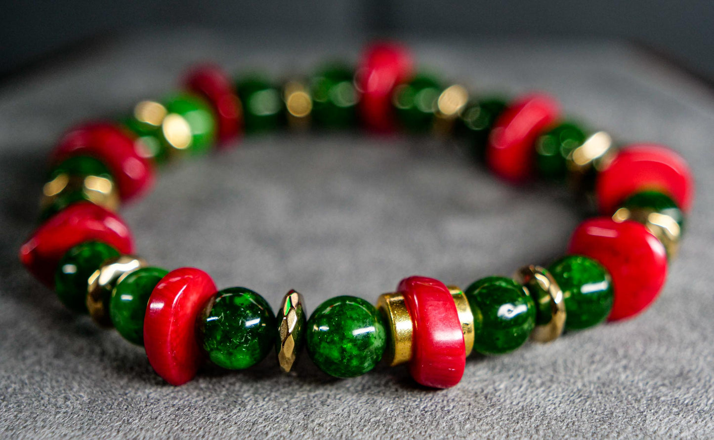 Rayquaza Bracelet | Maw Sit-Sit Jasper & Coral