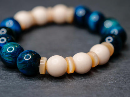 Snorlax Bracelet | Tigers Eye & Fossil Rock