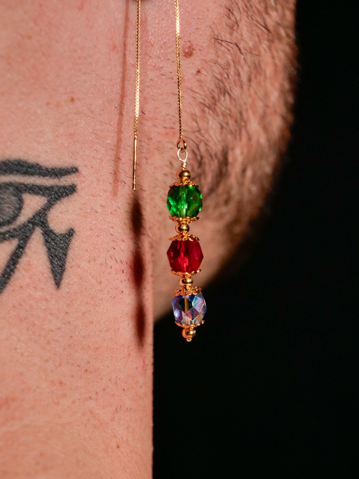Spiritual Stone Threader Earrings