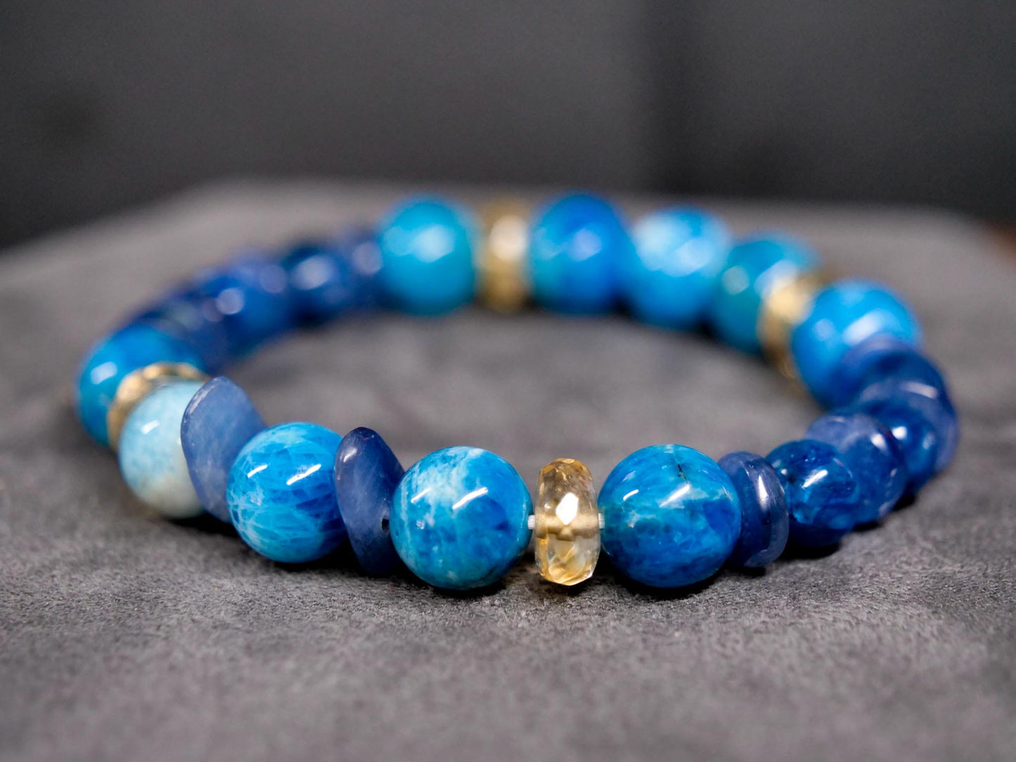 Swampert Bracelet | Apatite, Kyanite & Citrine