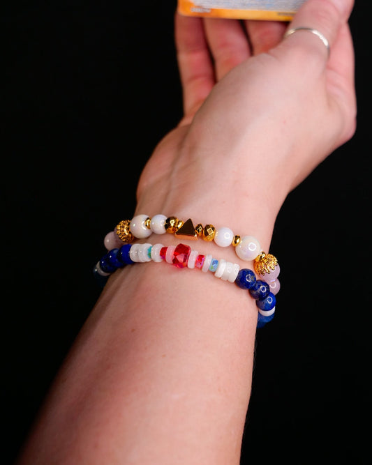 Princess Zelda Bracelet | Kunzite & Hematite