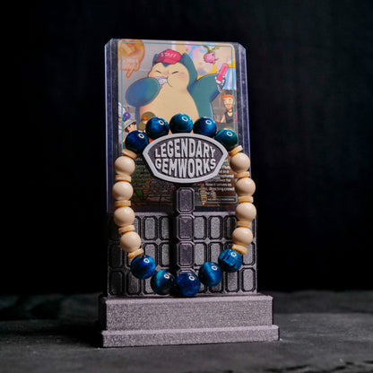 Snorlax Bracelet | Tigers Eye & Fossil Rock