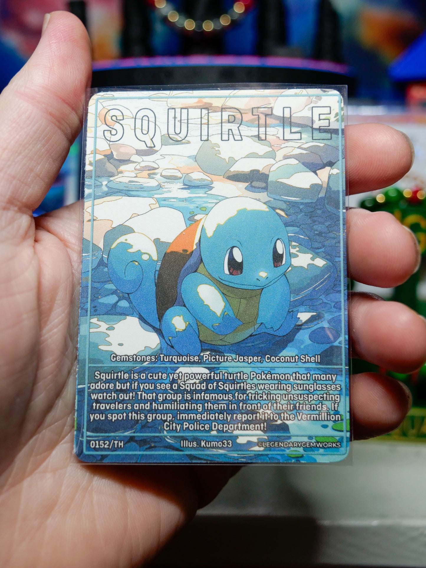 007 | Squirtle Inspired Bracelet & Card