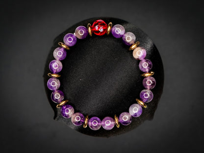 Starmie Bracelet | Amethyst & Hematite