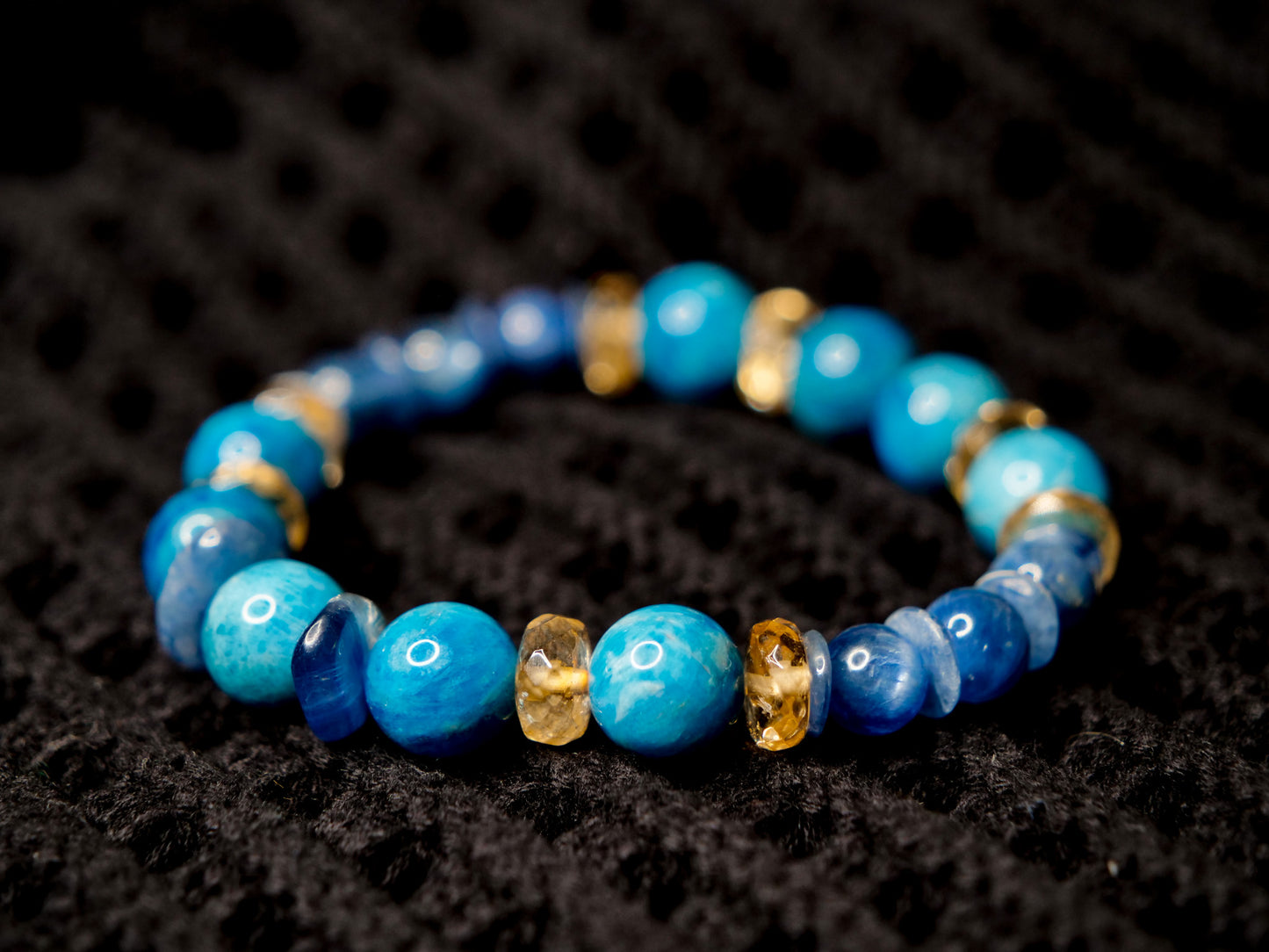 Swampert-Inspired Gemstone Bracelet