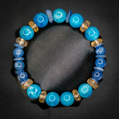 Swampert-Inspired Gemstone Bracelet