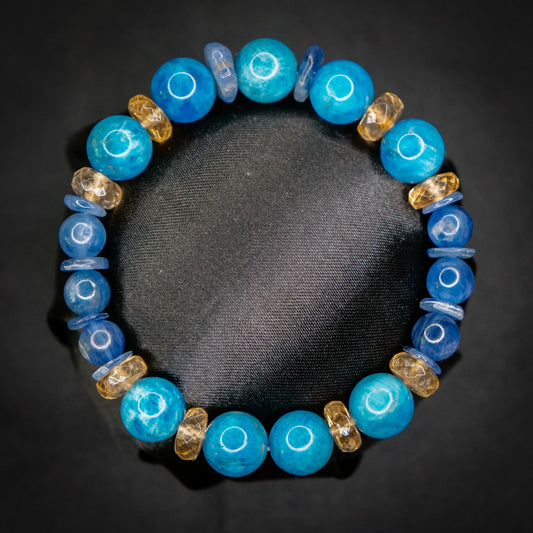 Swampert-Inspired Gemstone Bracelet