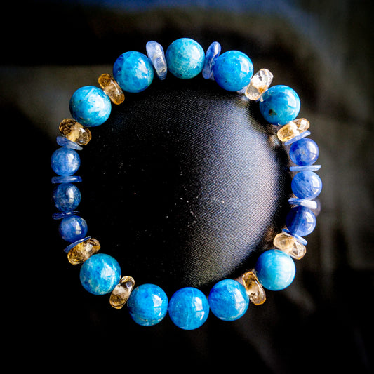 Swampert-Inspired Gemstone Bracelet
