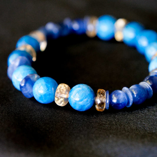 Swampert-Inspired Gemstone Bracelet