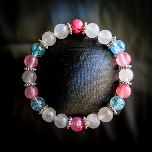 Sylveon – Charisma Bracelet | Rainbow Moonstone & Gemstone Jewelry