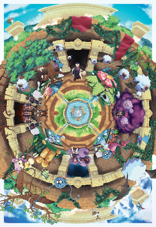 Team Rocket Expedition Art Poster – Limited Edition (12x18" Holographic Print)