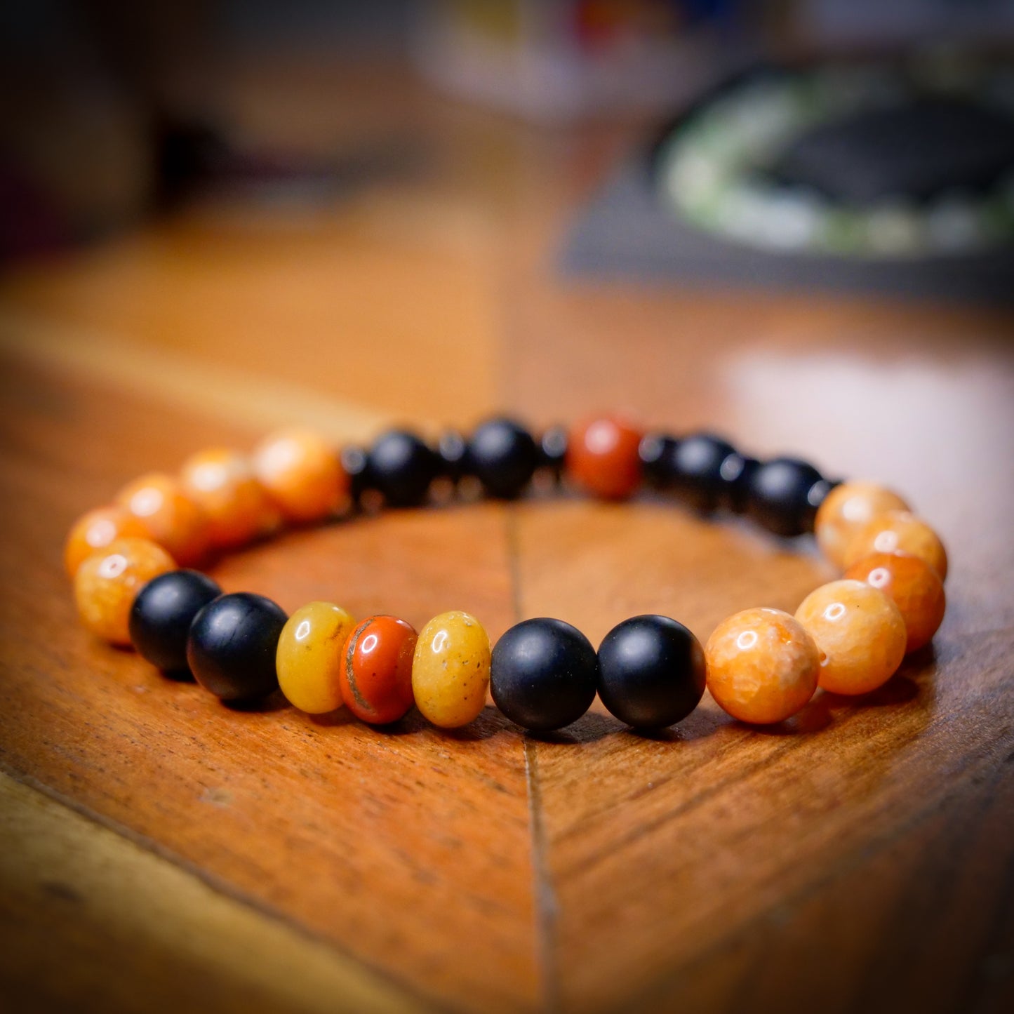 Tepig-Inspired Gemstone Bracelet