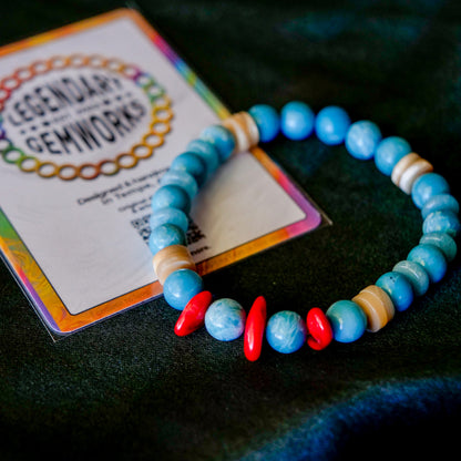 Totodile-Inspired Gemstone Bracelet