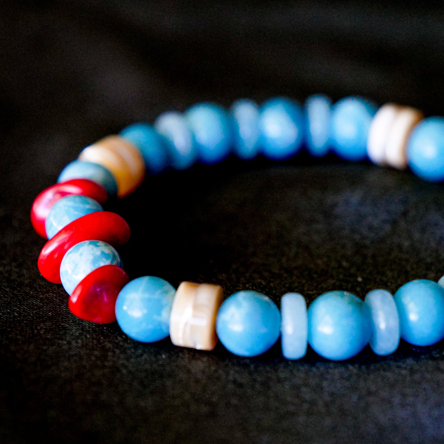 Totodile-Inspired Gemstone Bracelet