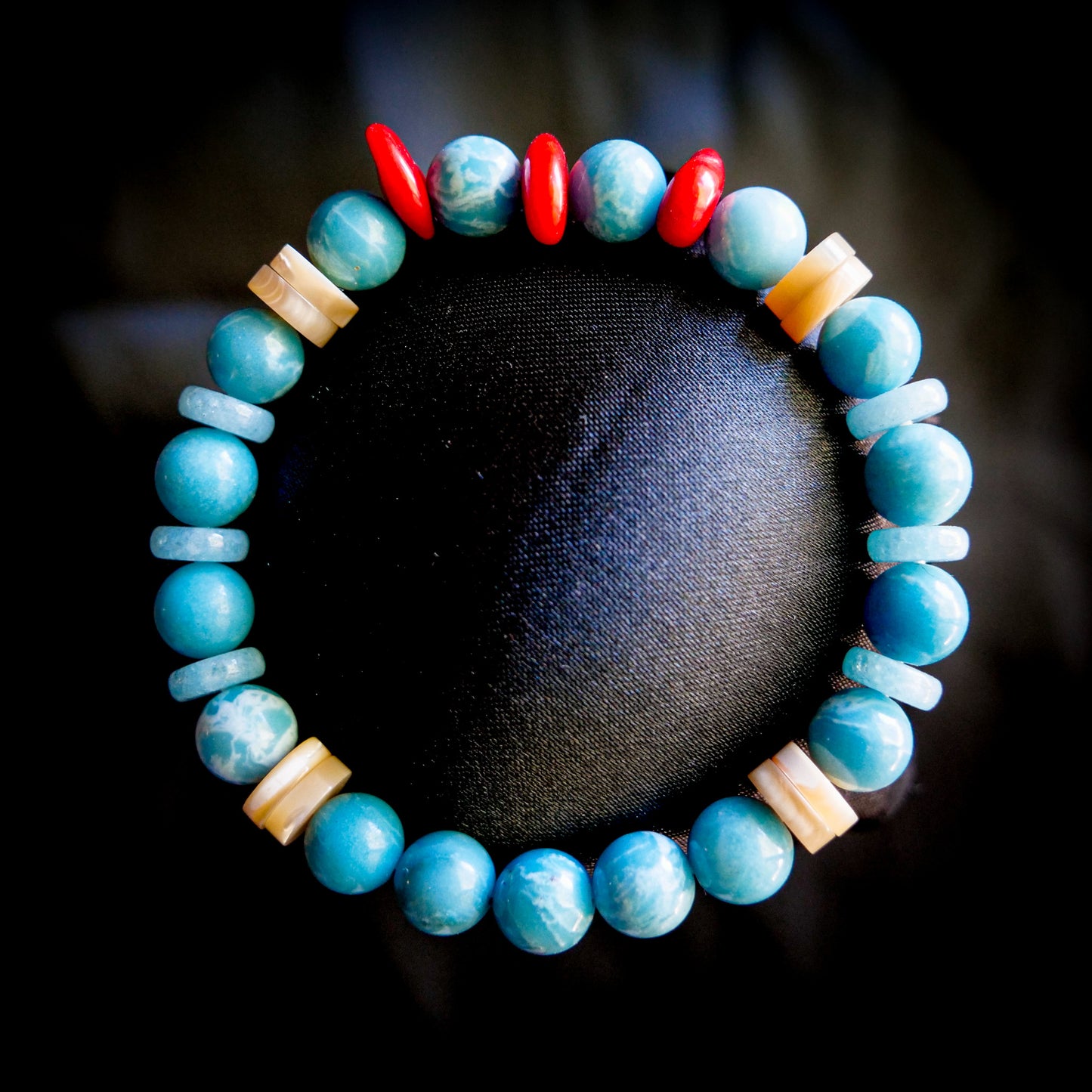 Totodile-Inspired Gemstone Bracelet