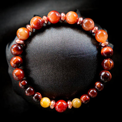 Vulpix-Inspired Gemstone Bracelet