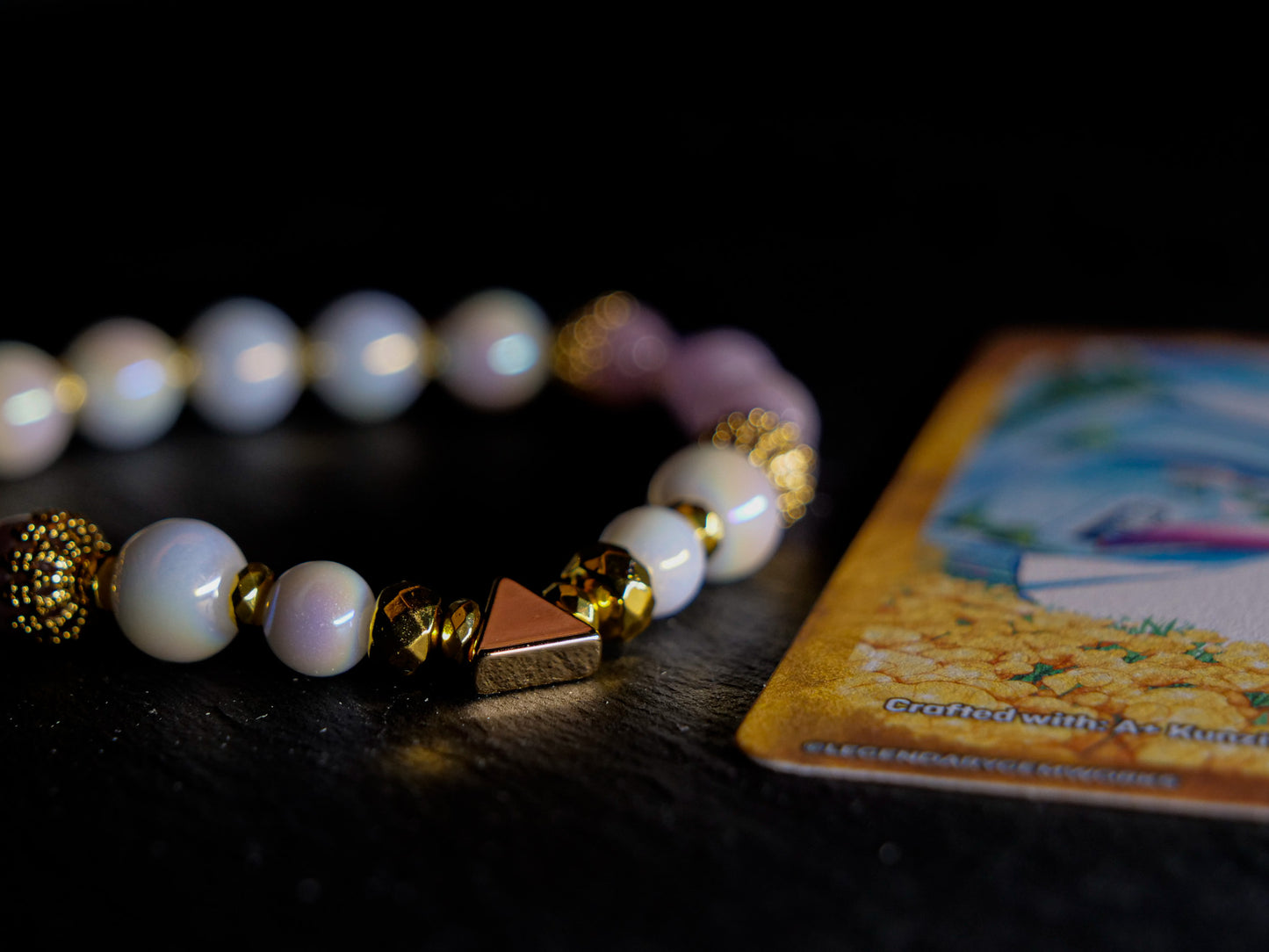 Princess Zelda - Ocarina of Time Inspired Gemstone Bracelet