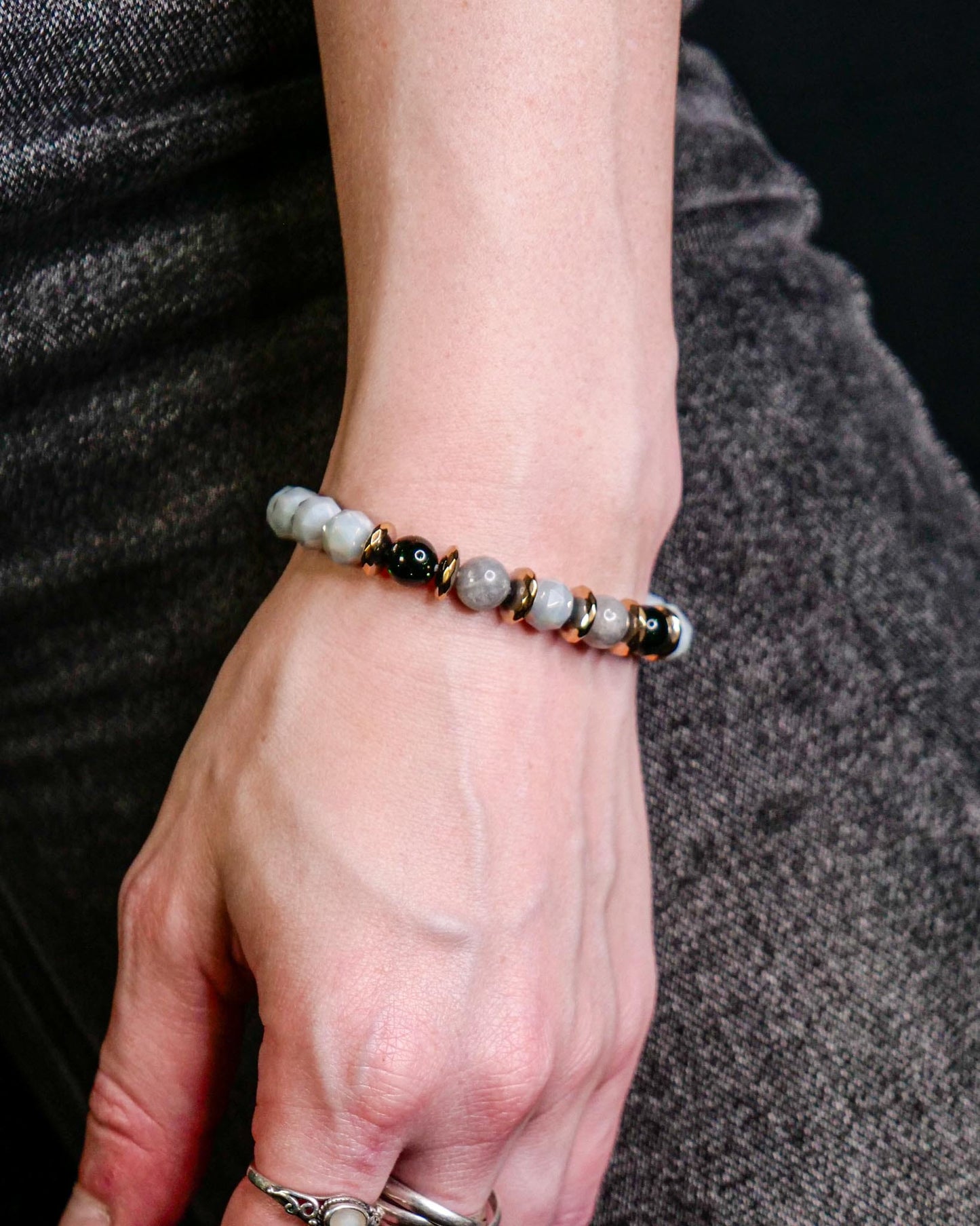 Arceus Bracelet | Crystal & Labradorite