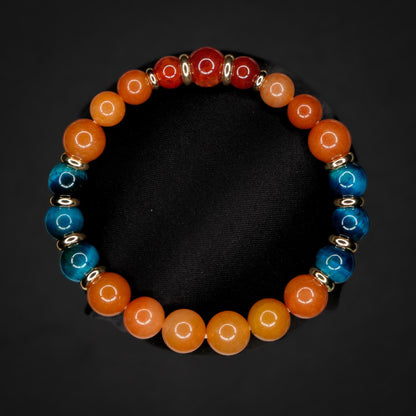 Charizard Bracelet | Aventurine & Tigers Eye