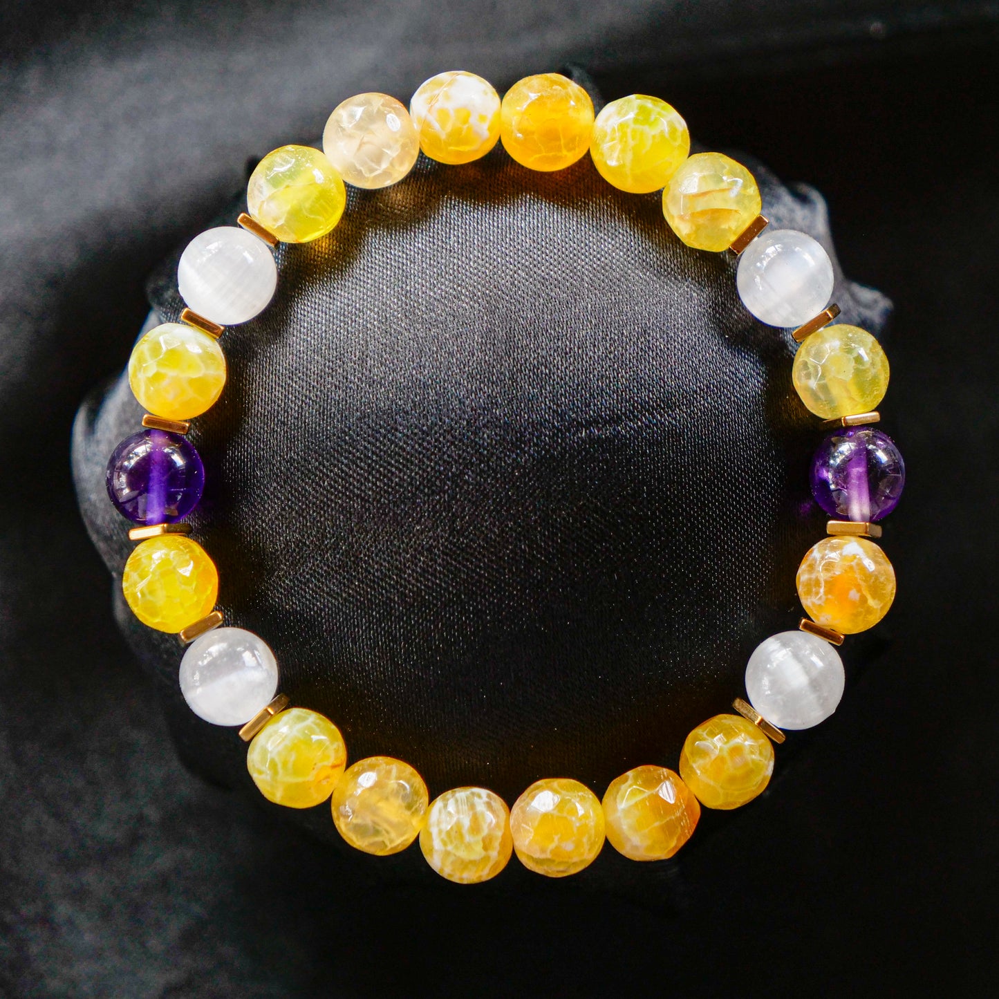 Jolteon-Inspired Gemstone Bracelet