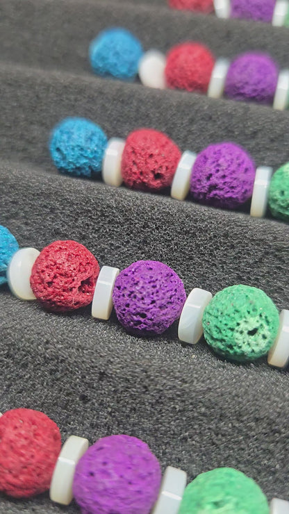 Oops All Lava Berries | Scented Gemstone Bracelet