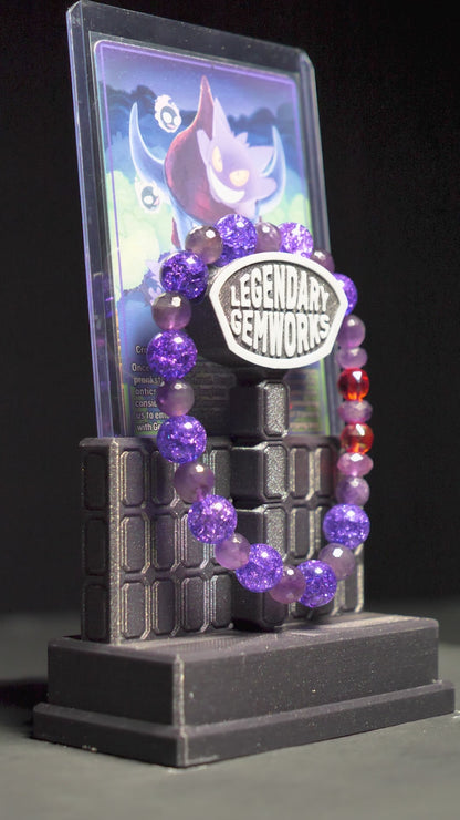 Gengar Bracelet | Amethyst & Quartz