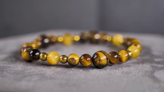 Eevee Bracelet | Tigers Eye & Hematite