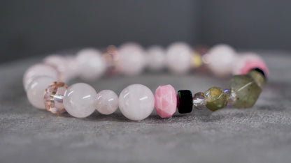 Clefairy Bracelet | Rose Quartz & Labradorite
