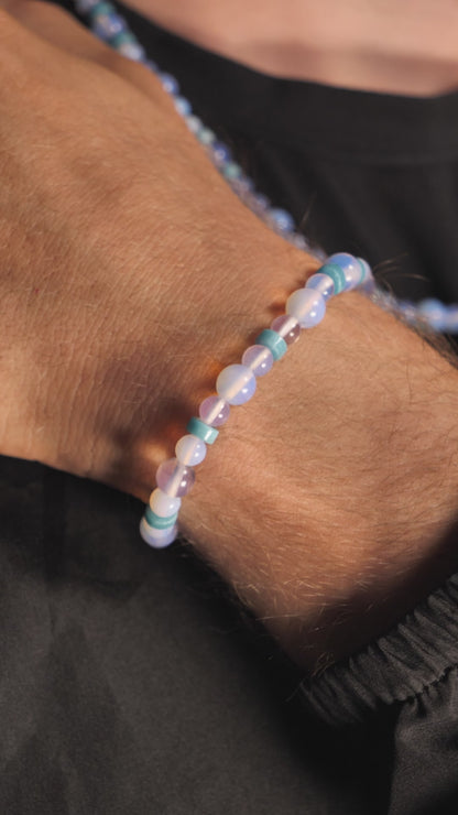 Mew-Inspired Gemstone Bracelet