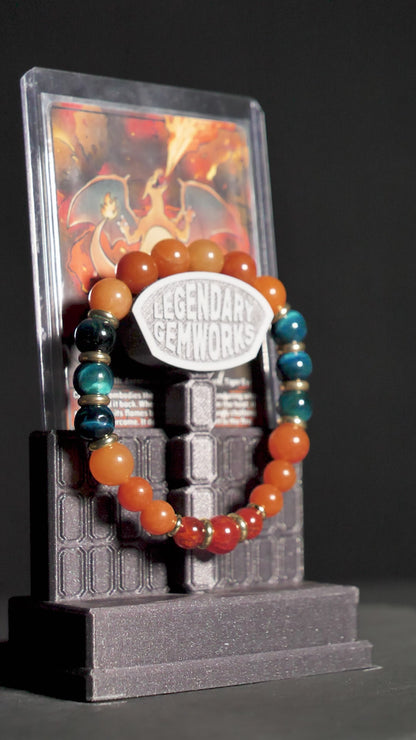 Charizard Bracelet | Aventurine & Tigers Eye