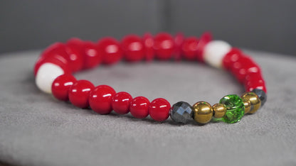 Knuckles Bracelet | Ceramic & Bamboo Coral