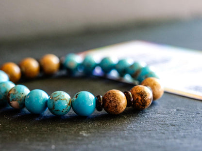 Squirtle Bracelet | Shell Turquoise & Picture Jasper