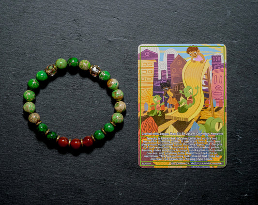 Treecko Inspired Gemstone Bracelet